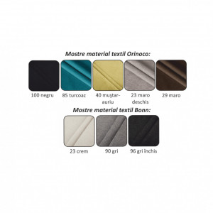 Colţar extensibil, textil Orinoco teracotă, stânga, 272x219x68/85 cm - TP211021 - Img 11