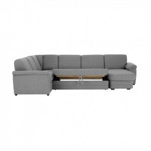 Colţar în formă de U, material gri, drept, 330x215/153x88 cm - TP190342 - Img 7