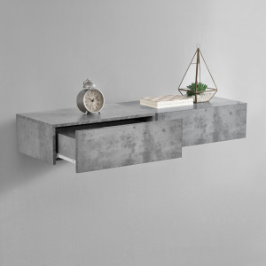 Comoda, set 2 buc, efect beton - P56253870 - Img 2