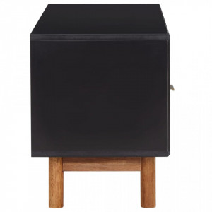 Comoda TV, 100 x 35 x 45 cm, lemn masiv de acacia si MDF - V289903V - Img 3