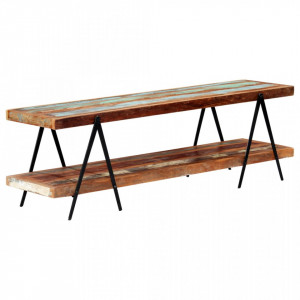 Comoda TV, 160 x 40 x 50 cm, lemn masiv reciclat - V247886V