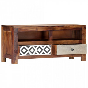 Comoda TV, 90 x 30 x 40 cm, lemn masiv de sheesham - V247734V - Img 3