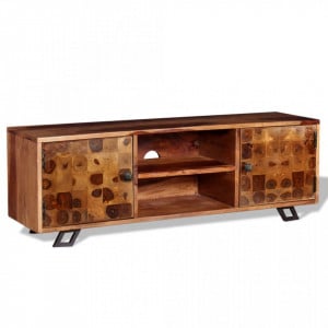 Comoda TV din lemn de sheesham masiv, 120 x 30 x 40 cm - V243965V