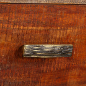 Comoda TV din lemn masiv de acacia, vintage, 118 x 30 x 40 cm - V244967V - Img 3