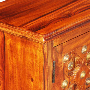Comoda TV din lemn masiv de sheesham, 120 x 30 x 40 cm - V245148V - Img 4