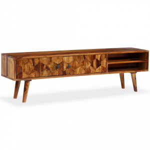 Comoda TV din lemn masiv de sheesham, 140 x 30 x 40 cm - V244683V