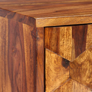 Comoda TV din lemn masiv de sheesham, 140 x 30 x 40 cm - V244683V - Img 2