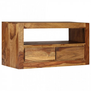 Comoda TV din lemn masiv de sheesham, 80 x 30 x 40 cm - V246218V - Img 3