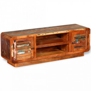 Comoda TV din lemn masiv reciclat 120 x 30 x 40 cm - V244018V - Img 4