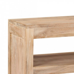 Comodă TV, lemn masiv de acacia, 90 x 30 x 55 cm, maro deschis - V246103V - Img 3