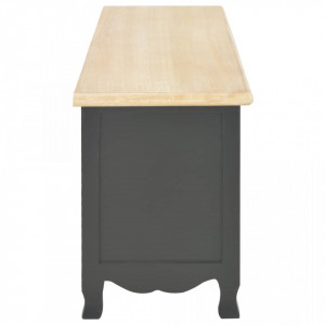 Comoda TV, negru, 120 x 30 x 40 cm, lemn - V249891V - Img 2