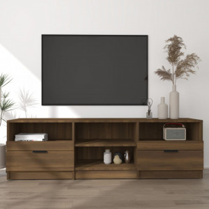 Comodă TV, stejar maro, 150x33,5x45 cm, lemn prelucrat - V817116V - Img 2