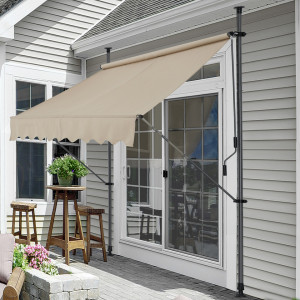Copertina retractabila, 250 x 120 x 200 - 300 cm, bej - P56718044 - Img 5