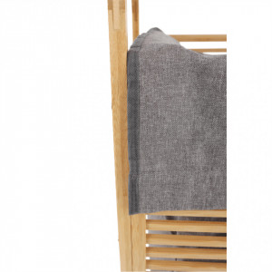 Coş pt. rufe, bambus și gri, 40x35x60 cm - TP265841 - Img 4