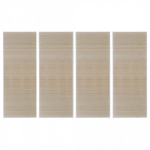 Covoare de bambus natural, 4 buc., 120x180 cm, dreptunghiulare - V278745V