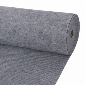 Covor pentru expoziții striat, gri, 1,2x20 m - V287673V - Img 2