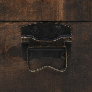 Cufar de depozitare, lemn masiv, stil vintage 120 x 30 x 40 cm - V245801V - Img 4