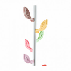 Cuier de podea, tip pom, alb, 30x30x171 cm - TP234464 - Img 4