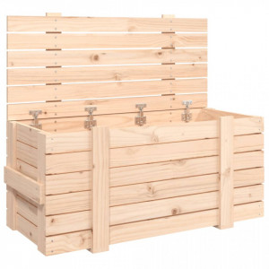 Cutie de depozitare, 91x40,5x42 cm, lemn masiv de pin - V824998V