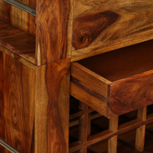 Dulap bar din lemn masiv de sheesham, 85 x 40 x 95 cm - V243948V - Img 3