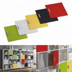 Dulap biblioraft, alb, 111x29x83 cm - TP69942 - Img 3