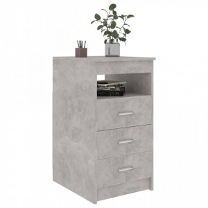 Dulap cu sertare, gri beton, 40 x 50 x 76 cm, PAL - V801809V - Img 3