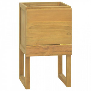 Dulap de baie, 45x45x75 cm, lemn masiv de tec - V338246V - Img 2
