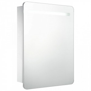 Dulap de baie cu oglinda si LED-uri, 60 x 11 x 80 cm - V285118V - Img 2