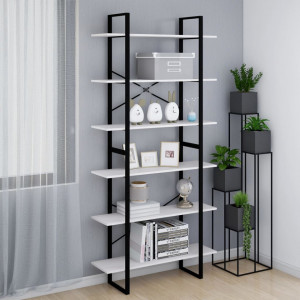 Dulap înalt, alb, 100x30x210 cm, lemn masiv de pin - V806563V - Img 2