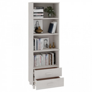 Dulap înalt, alb, 60x35x180 cm, lemn masiv de pin - V340489V - Img 3