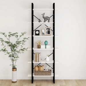 Dulap înalt, alb, 80x30x210 cm, lemn masiv de pin - V806543V - Img 4