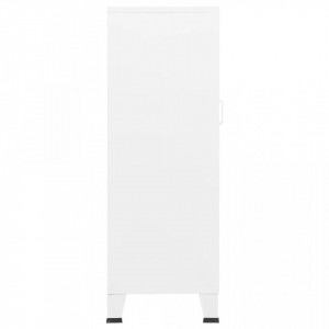 Dulap industrial de depozitare, alb, 70x40x115 cm, metal - V339622V - Img 4