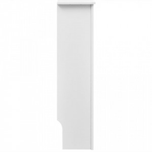 Dulap masca pentru calorifer, 112 cm, MDF alb - V242189V - Img 3