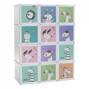 Dulap modular pentru copii, gri - TP288673 - Img 13