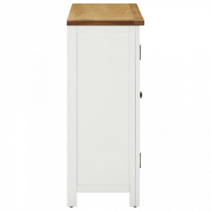 Dulap sticle de vin, 80x32x80 cm, lemn masiv de stejar - V289210V - Img 4