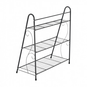 Etajeră, pantofar cu 3 rafturi, gri închis, 63x72x31 cm - TP275002 - Img 7