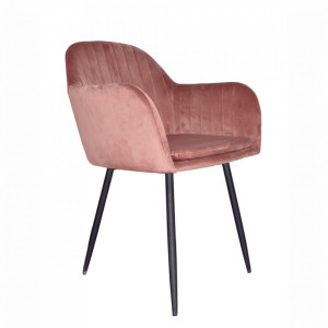 Fotoliu de design, catifea Velvet roz maroniu - TP255796 - Img 1