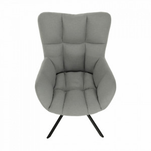 Fotoliu de design rotativ, gri și negru - TP257472 - Img 4