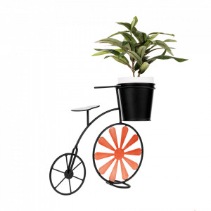 Ghiveci RETRO în formă de bicicletă, vişiniu / negru - TP285300 - Img 11