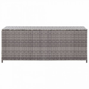 Lada de depozitare de gradina, gri, 120x50x60 cm, poliratan - V46460V - Img 2