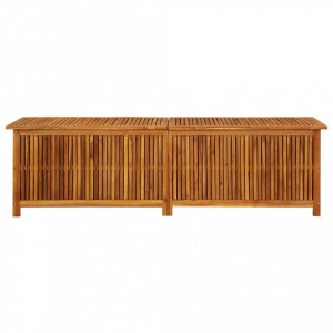 Ladă de depozitare grădină, 200x50x58 cm, lemn masiv de acacia - V316500V