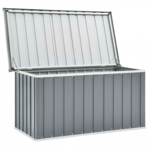 Lada de depozitare pentru gradina, gri, 129 x 67 x 65 cm - V46262V - Img 3