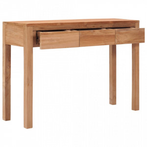 Masă consolă, 110 x 35 x 75 cm, lemn masiv de tec - V287229V - Img 3