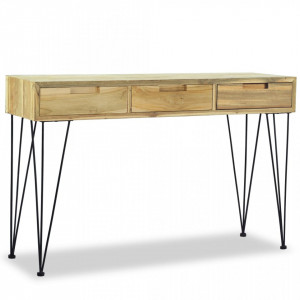 Masa consola, 120x35x76 cm, tec masiv - V244573V - Img 3