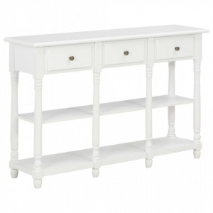 Masa consola, alb, 120 x 30 x 76 cm, MDF - V280015V