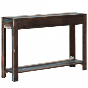 Masa consola din lemn masiv, vintage, 118 x 30 x 80 cm - V244962V - Img 4