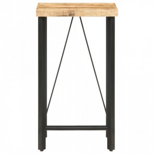 Masa de bar, 60 x 60 x 107 cm, lemn de mango nefinisat - V286610V - Img 3