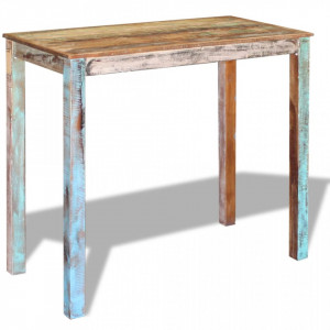 Masa de bar, lemn reciclat de esenta tare, 115x60x107 cm - V243453V - Img 4