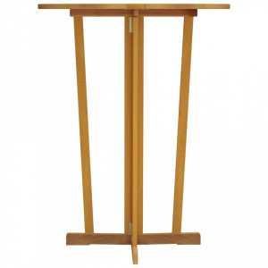 Masă de bar pliabilă, 90x65x105 cm, lemn masiv de tec - V319149V - Img 3