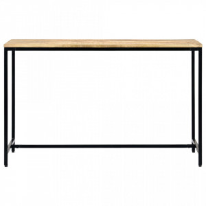 Masa de bucatarie, 120x60x75 cm, lemn masiv de mango nefinisat - V247812V - Img 2